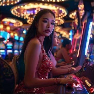 Layar permainan blackjack live casino dengan dealer langsung